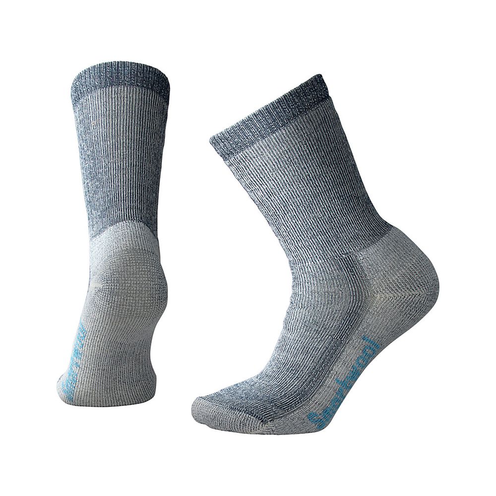 The North Face Socks Womens Australia - The North Face Smartwool Hike Medium Crew Navy (BOG-593124)